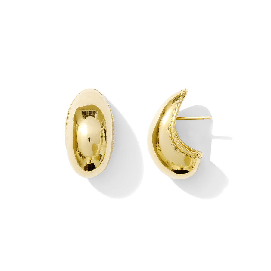 ROCCO DOME EARRINGS - GOLD