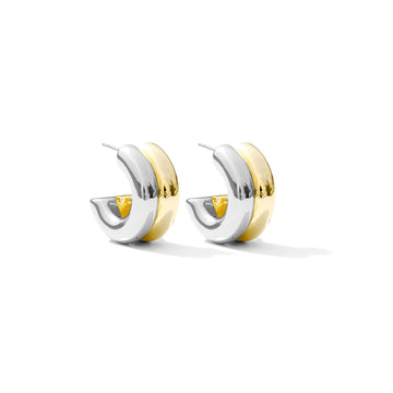 VALLE DUO HOOPS - GOLD/SILVER