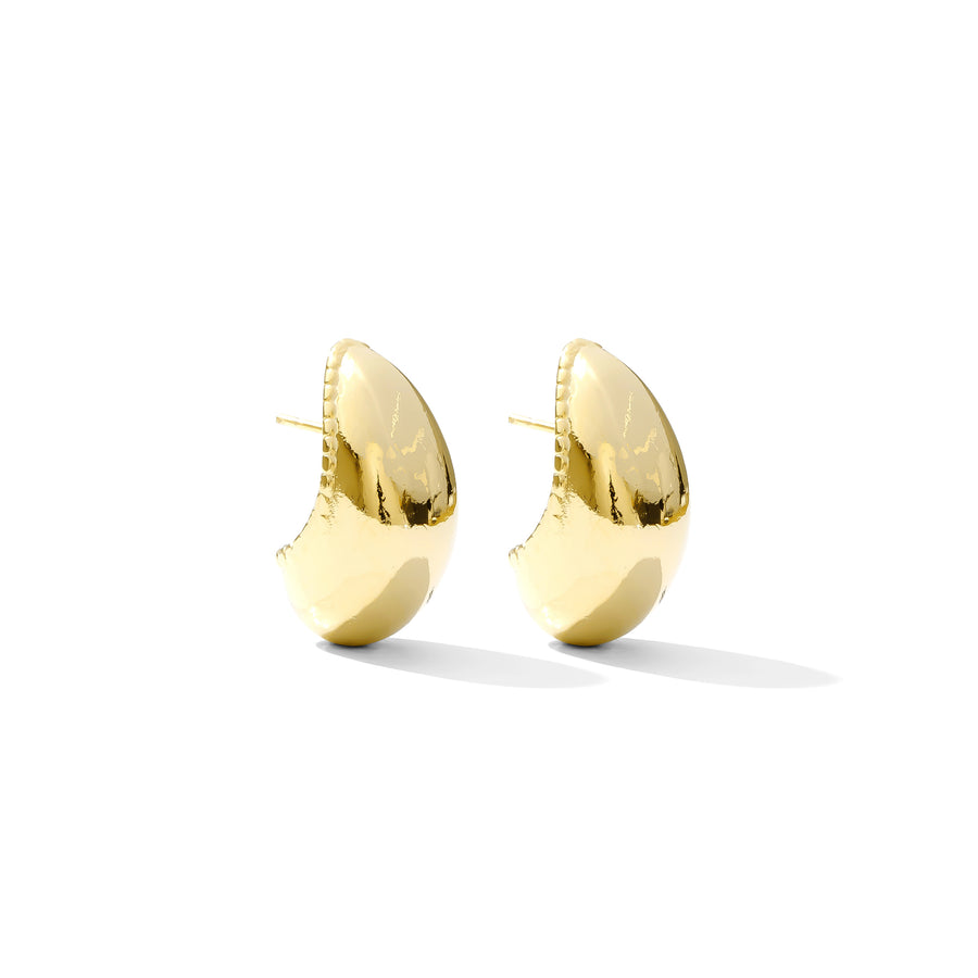 ROCCO DOME EARRINGS - GOLD